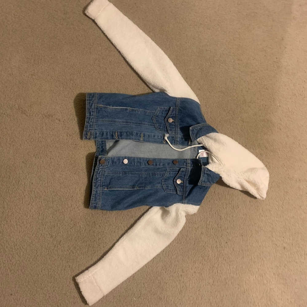 fur jean jacket